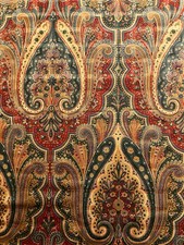 Waverly Hillsdale Fabric 6 Yards Paisley Damask Decorator