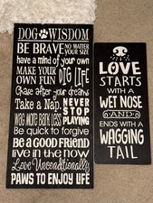 dog wisdom sign for decor around the house handmade