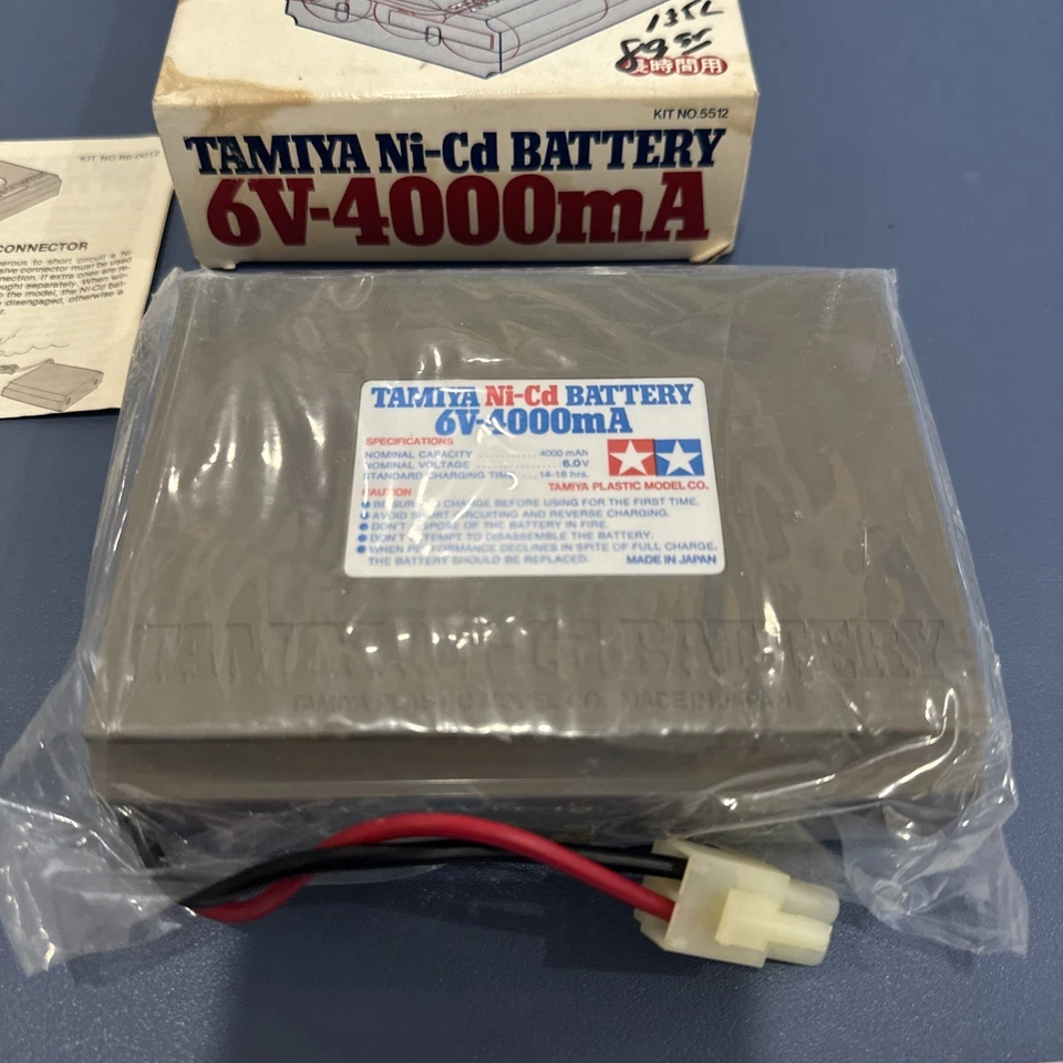 Tamiya Vintage Ni-Cd Batería 6V-4000mA Kit 5512 Blazer O Hilux Foto 3 de 4