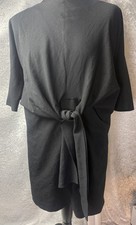 ASOS Black Tie Front Dress UK 14 US 10