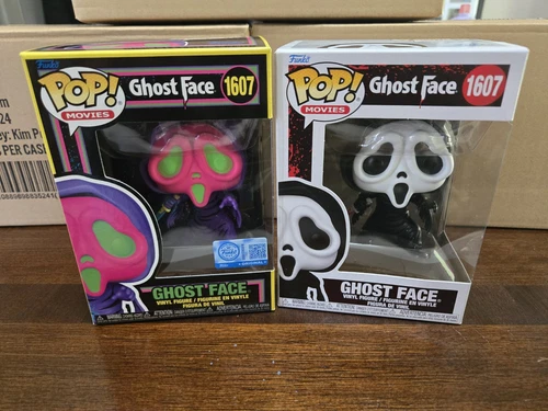 Ghost Face Funko Pop #1607 Common And Blacklight Exclusive W/ Protectors