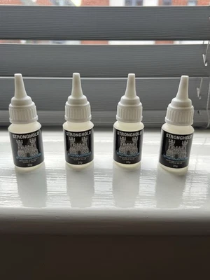 4X JAK STRONGHOLD PREMIUM QUALITY SUPER GLUE LIQUID MEDIUM VISCOSITY 20G MADE UK