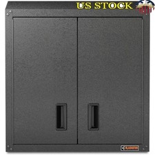 Wall Cabinet Full-Door Steel GearBox Adjustable Shelving Garage Storage Solution