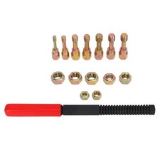 •́15pcs Metric Thread Chaser Set Carbon Steel Rethreading Tap Die Tools Rethread