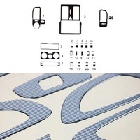 Innenraum Dekor Cockpit FüR VW Polo 1999-2001 Carbon Optik 20Tlg