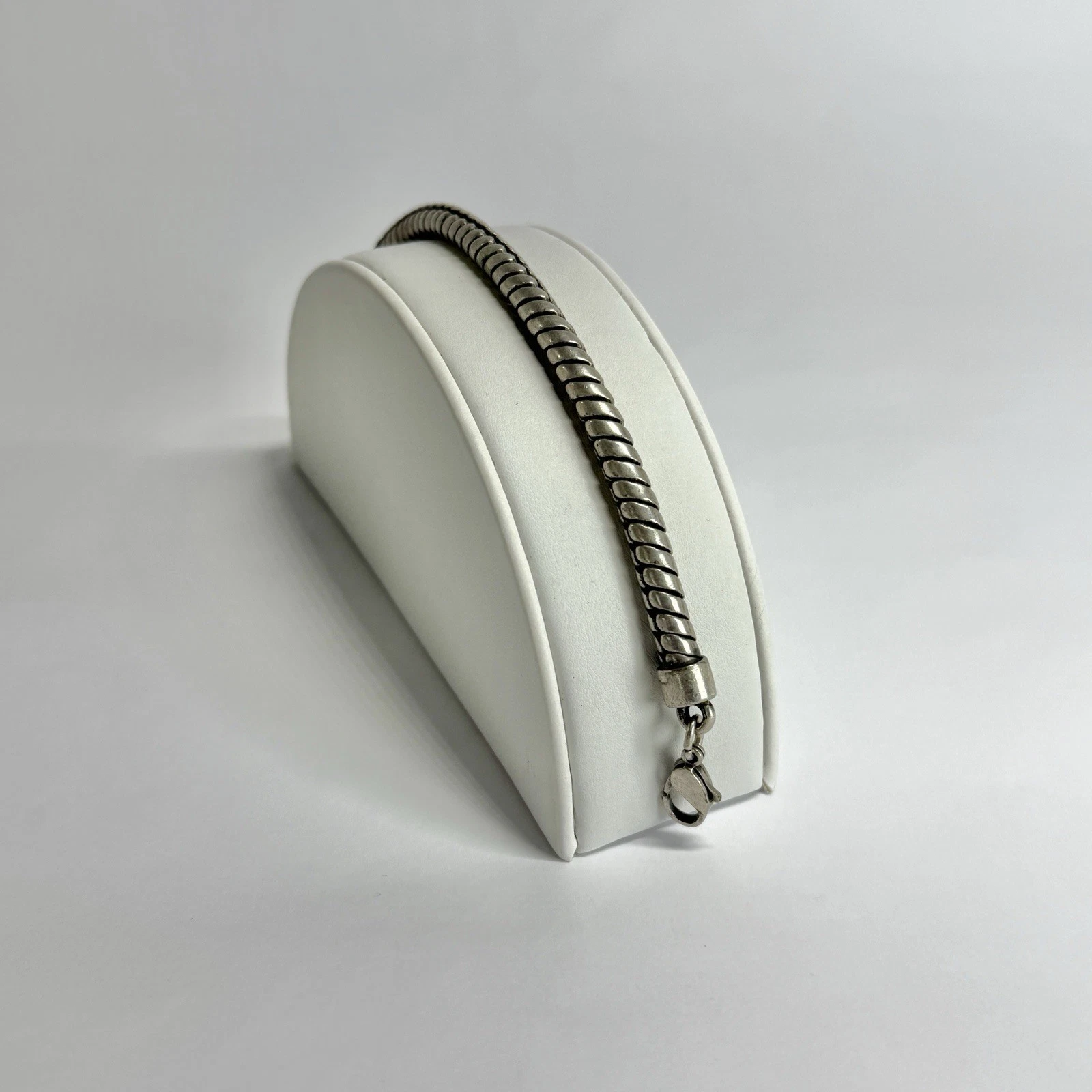 Elegant Chunky Snake Chain Silver Tone Vintage Bracelet Jewelry Br213