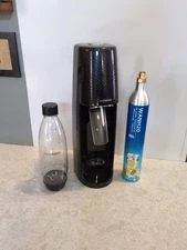 Soda Stream Terra Black Sparkling Water Maker SPT-001, Bottle, Used CO2, Tested