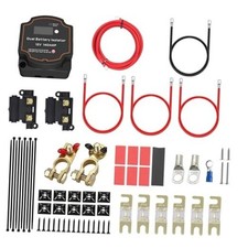 Dual Battery Isolator Kit 12V 140Amp Split Charge Relay Kit Smart Manual/Auto