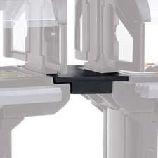 Cambro VBRC110 Black Straight Connector for Versa Food Bar®