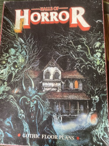 Dungeon Floor Plans Halls Of Horror Gothic Games Workshop Rare 1986 O324