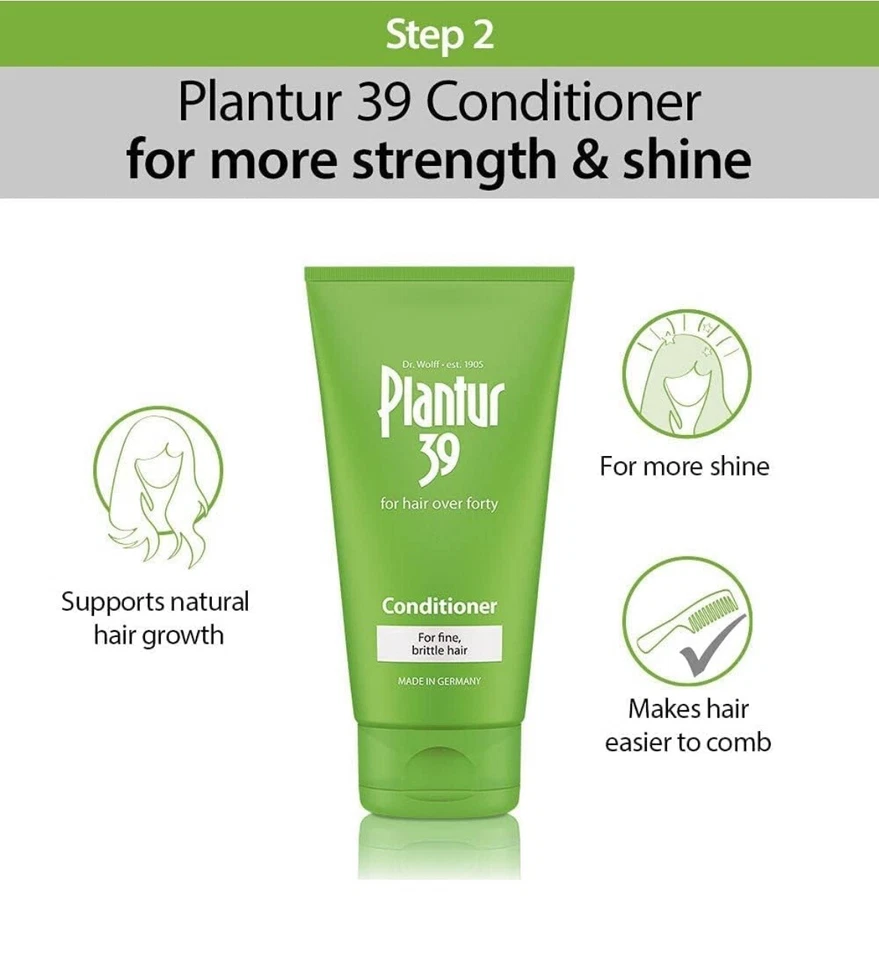 Plantur 39 Phyto-Caffeine Women’s 3 Step For Fine Hair Thinning Natural Hair 3pc - Image 3 of 4