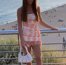 Pretty Little Thing Orange Mini Dress