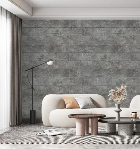 Tablero de espuma de pared/techo, 39"" x 6,5", pegamento, luz de hormigón sintético, 36 piezas - Imagen 3 de 4
