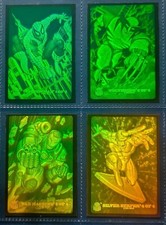 1994 Fleer Marvel Universe complete set of 4 x 3D Hologram trading cards