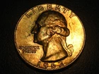 1963-P 90% Silver Washington Head Quarter BU Rainbow Toning #2    ^^^^^