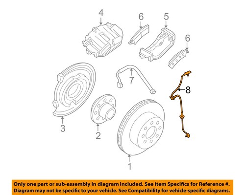 GM OEM ABS Anti-lock Brakes-Rear Speed Sensor 20938122