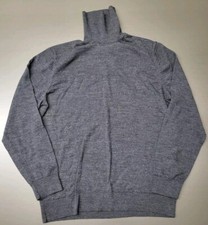 H&M Womens Size XL Gray Merino Wool Turtlenec...