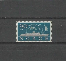 NORWAY , 1960 , SHIPPING INDUSTRIES , 90o STAMP , PERF , MNH , CV$5