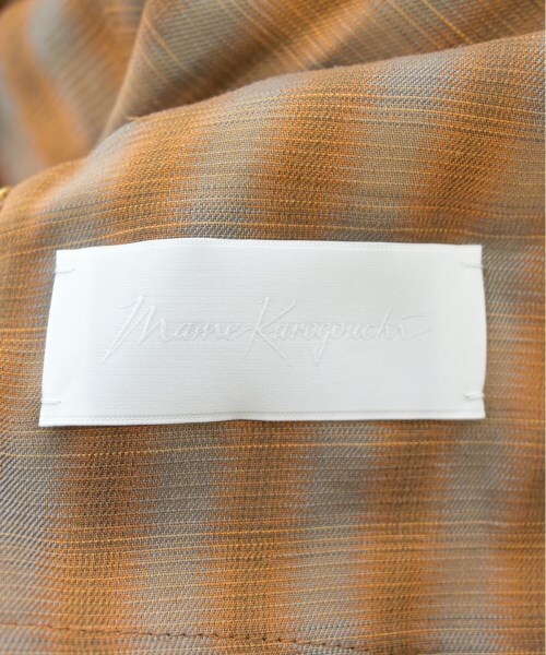 Mame Kurogouchi Dress OrangexGray(Check Pattern) 2(Approx. M Mame Kurogouchi Dress OrangexGray(Check Pattern) 2(Approx. M