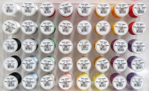 Rayon Madeira Embroidery Thread Lot Of 40 Unused Viscose Filament 200m & Case #4 - Picture 2 of 4