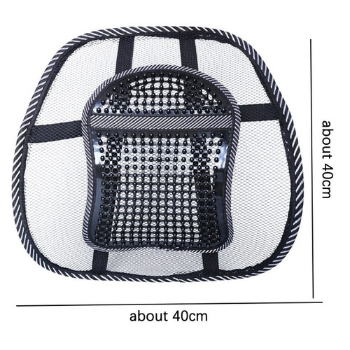 Vehicle Large Leather Studded Lumbar Support _t - Picture 4 of 12