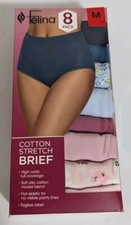 Felina Women's M 8 Pack Cotton Stretch Brief
