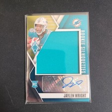 Jaylen Wright 2024 Phoenix Rookie Silhouettes RC Auto #/299 Dolphins     L44