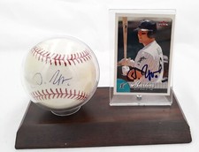 Dan Uggla Signed Baseball & 1997 Fleer Card  Florida Marlins