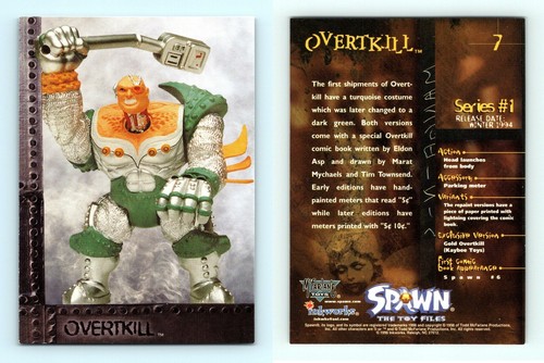 Overtkill #7 Spawn The Toy Files 1999 Inkworks Trading Card - Picture 1 of 1
