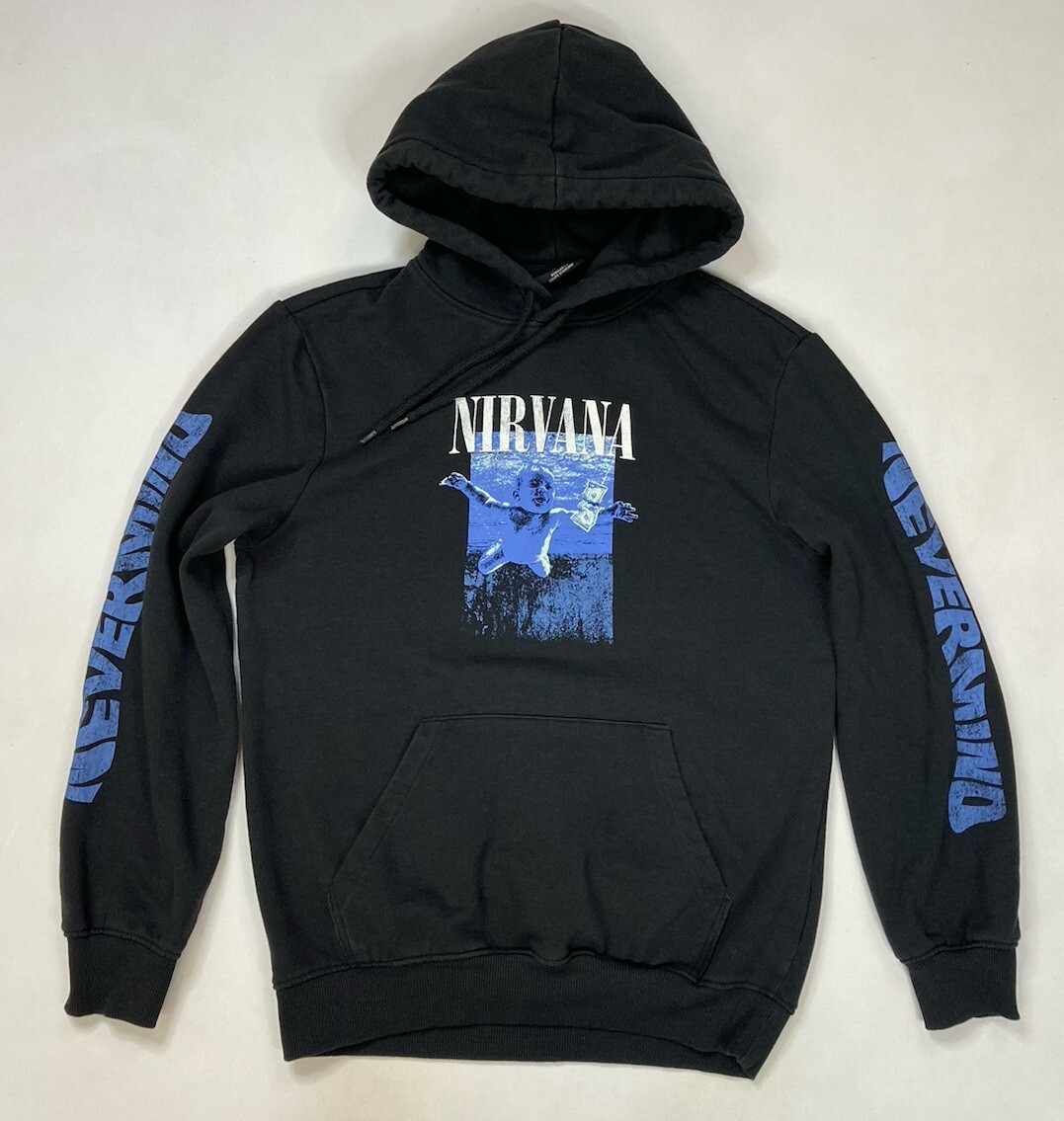【超希少】90's NIRVANA NEVERMIND SWEAT Nirvana Nevermind Pullover Hoodie Women XS Black Music | eBay