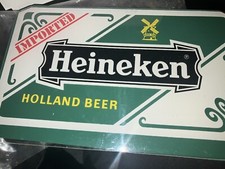 SUPER Vintage Heineken Holland Beer Cash Register Sign & Instruction Paper Retro