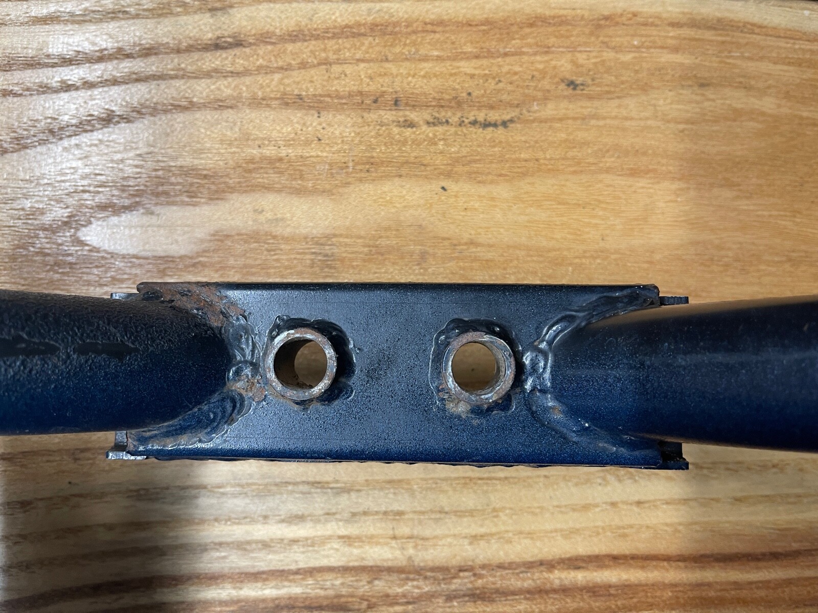 Ferrari California, Front Reinforcement Bracket Tube, Used P/N 985256280 Blue