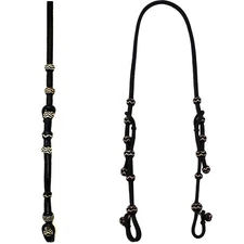 Western Black Rawhide Leather Braided Bosal Hanger  By handcraft Shipping free
