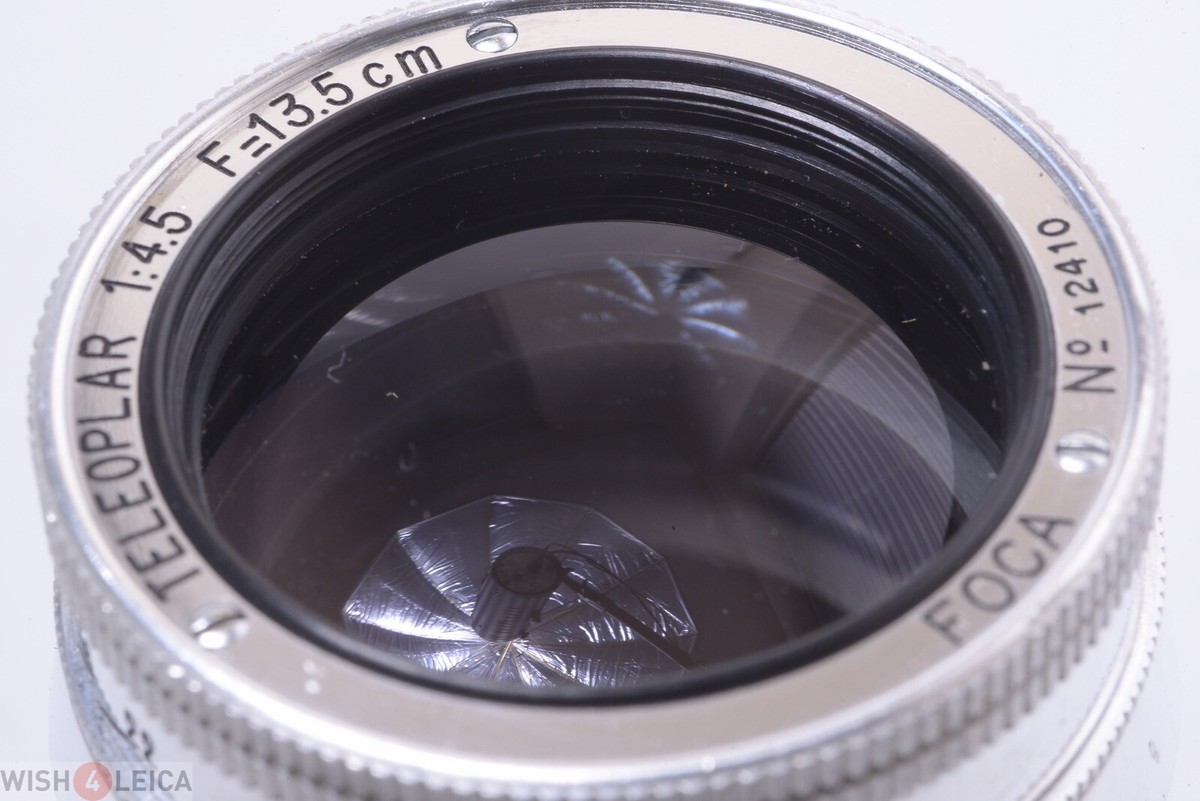 Objectif Foca Teleoplar 135mm F/4.5 - Monture Baïonnette - Version Noire