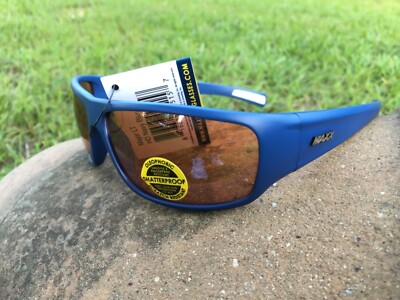 Maxx HD Sunglasses Major navy blue golf driving lens brown high definition 