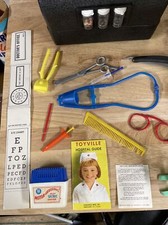 Vintage Hasbro Toyville Doctor Nurse Bag Hospital Playset