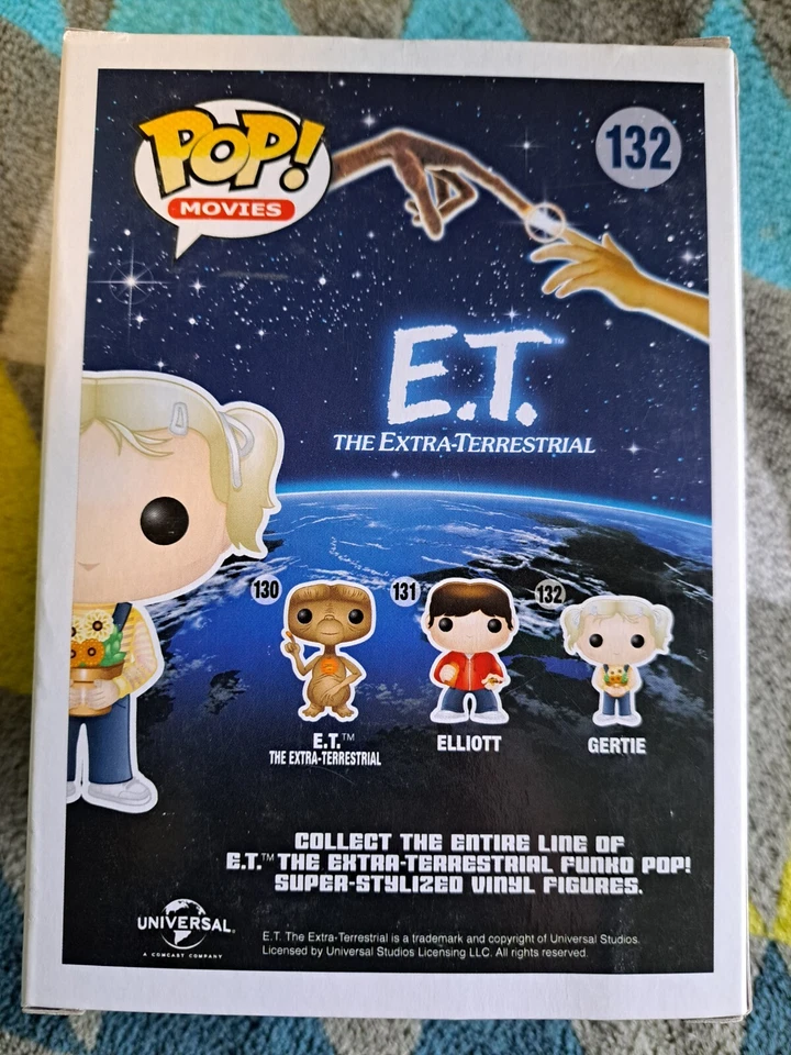 Gertie Pop 132 - E.T. - ET El Funko Pop Extra Terrestre! Vinilo 2014 abovedado Foto 3 de 4