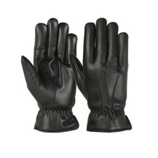 Leather winter Men  s Dress Gloves Soft Thermal Lined Dressing Black