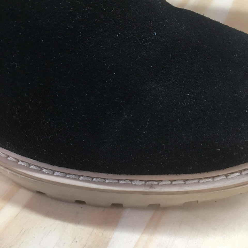 Botas Dolce Vita para mujer 6,5 M Haddie Chelsea de cuero negro al tobillo Foto 3 de 4