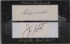 2012 Historic Autograph Why the Hall 8/10 Stan Coveleski Jim Kaat Dual PSA DNA 