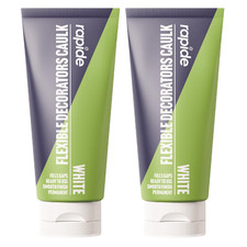 2 X Decorators Caulk White Flexible Painters Gap Filler Sealant Tube Rapide 250G
