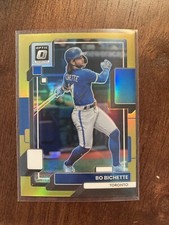 2022 Donruss Optic Baseball Bo Bichette Gold Prizm Refractor #4/10 Blue Jays