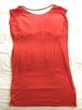 LOLLY ladies Orange LARGE pullover T-shirt Dress