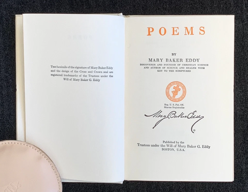 Poems by Mary Baker Eddy ~ 1910 - Image 3 of 4
