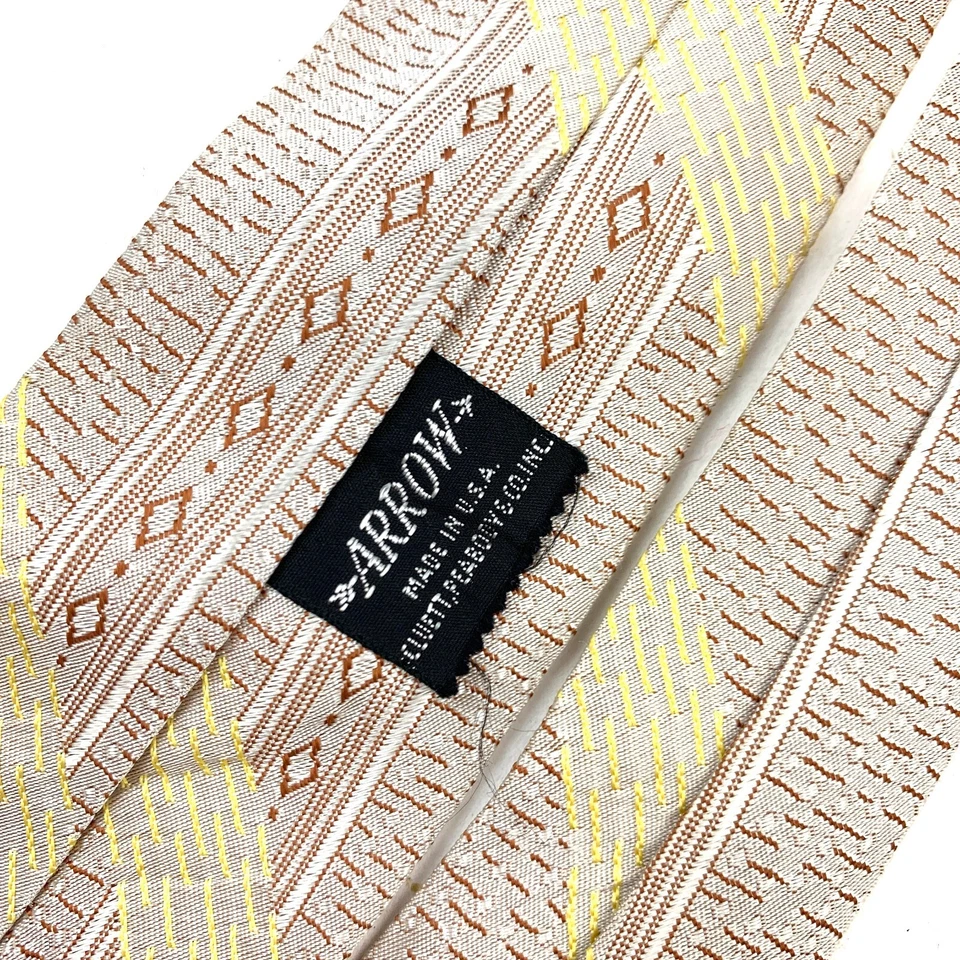 Corbata De Colección Años 50 60 Flecha Cluett Peabody Flaca Art Deco Mod 51 x 2.5" ARRUGADA Foto 4 de 4