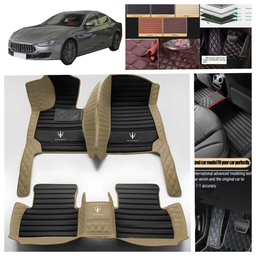 For Maserati Ghibli 2014-2024 Car Floor Mats Custom Foot Carpets Waterproof Mats - Imagen 32 de 38