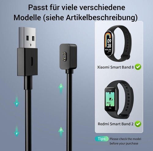 Câble de charge USB pour Xiaomi mi Band 8/7 Pro / Redmi Watch 4 chargeur magnétique - Photo 6 sur 14