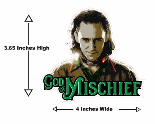 Marvel: Loki ""God of Mischief"" Aufkleber/Aufkleber - Bild 2 von 3