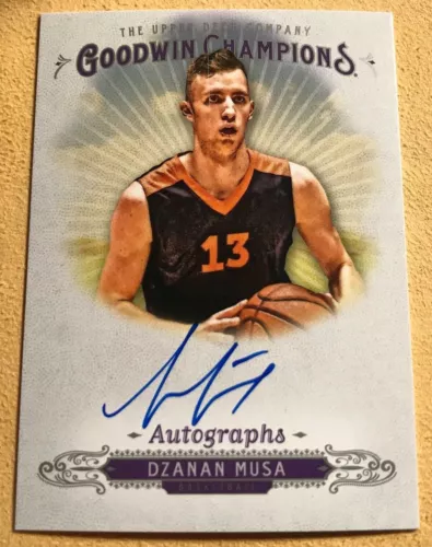 2018 UD Goodwin Champions DZANAN MUSA Basketball New Jersey Nets Auto Autograph