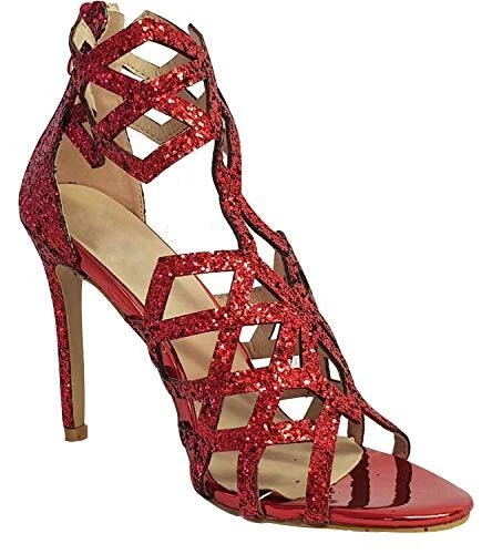 Glitter gladiator heels discount